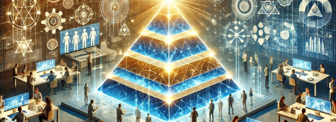 DALL·E 2024-12-09 01.05.34 - A visually compelling, futuristic banner featuring a glowing pyramid with three distinct layers, symbolizing progress and excellence. The base layer r DALL·E 2024-12-09 01.05.34 - A visually compelling, futuristic banner featuring a glowing pyramid with three distinct layers, symbolizing progress and excellence. The base layer r